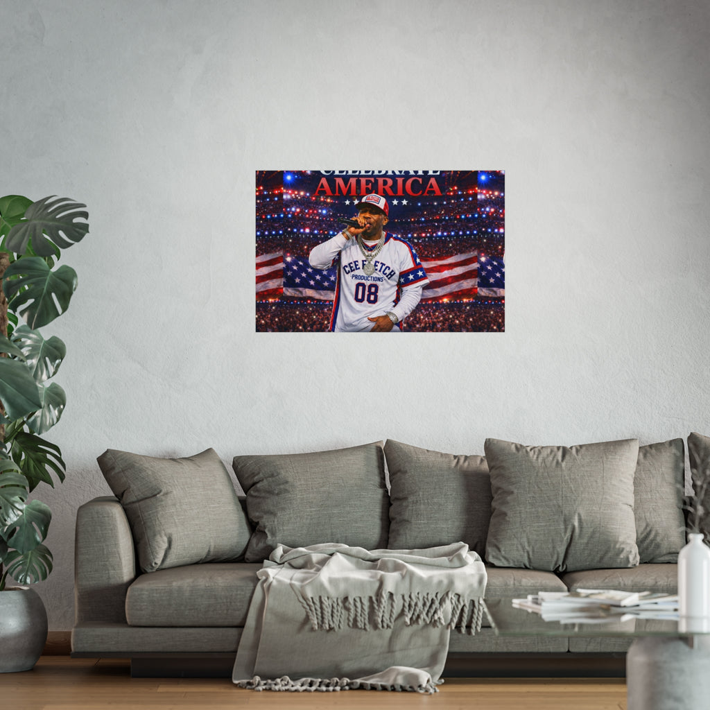 Celebrate America Fine Art Poster — Patriotic Concert Wall Art (Cee Fletch)