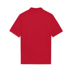 Logo Chest Polo Shirt — Gold Emblem Athletic Golf Polo