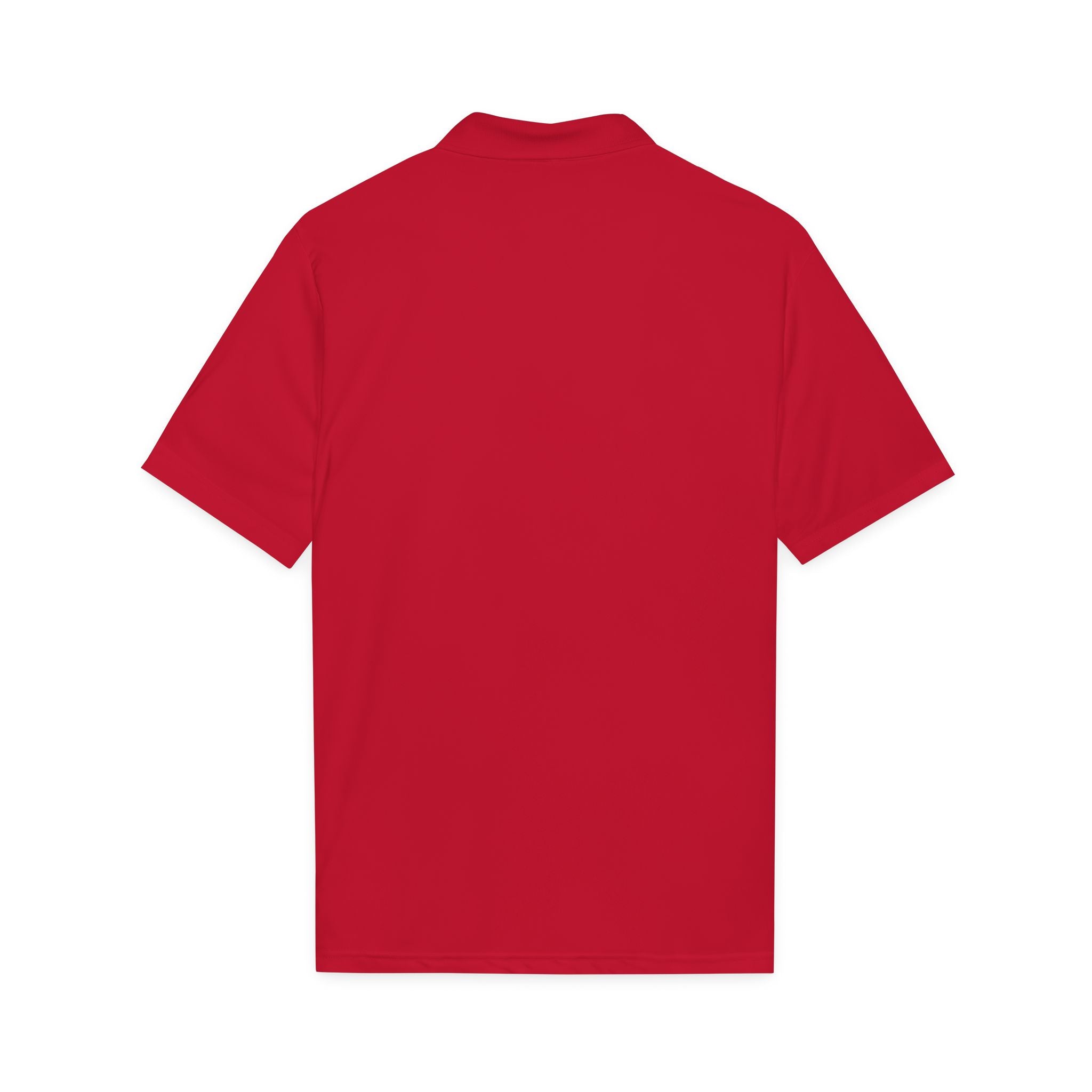 Logo Chest Polo Shirt — Gold Emblem Athletic Golf Polo