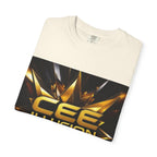 Cee Illusion Graphic T-Shirt — Bold Gold Starburst Design