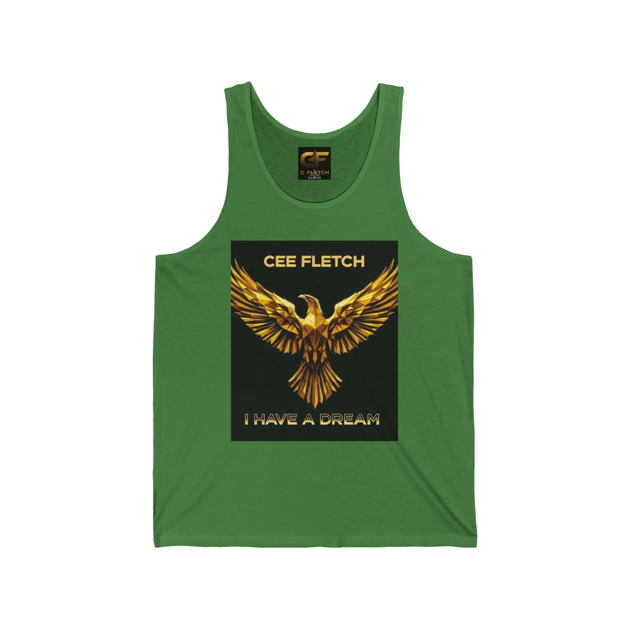 Cee Fletch 'I Have a Dream' Gold Eagle Tank Top