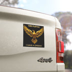 Gold Phoenix Car Magnet — “Cee Fletch I Have a Dream” Decorative Auto Magnet
