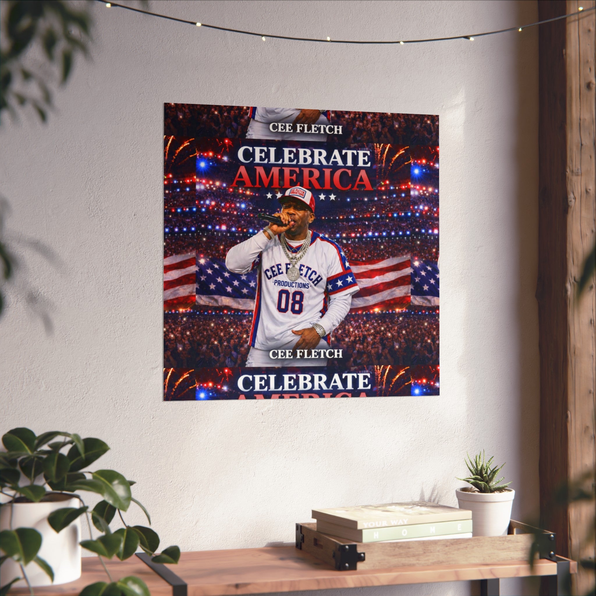 Celebrate America Fine Art Poster — Patriotic Concert Wall Art (Cee Fletch)