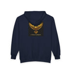 Golden Phoenix Zip Hoodie - "Cee Fletch I Have A Dream" Graphic