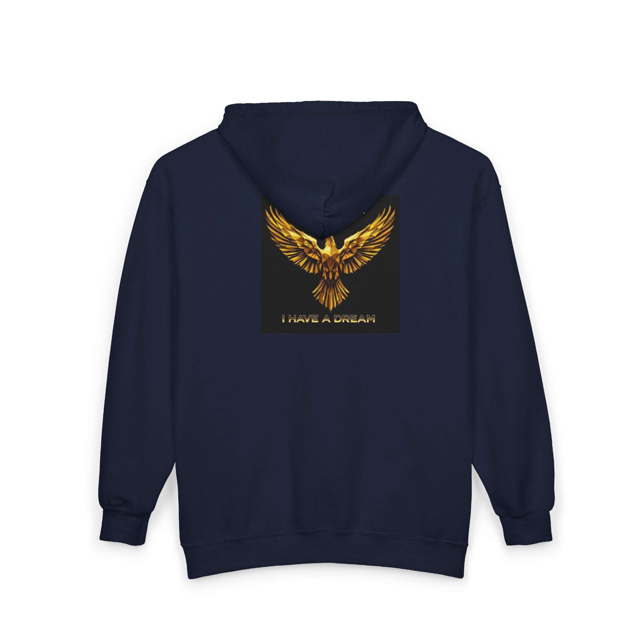 Golden Phoenix Zip Hoodie - "Cee Fletch I Have A Dream" Graphic