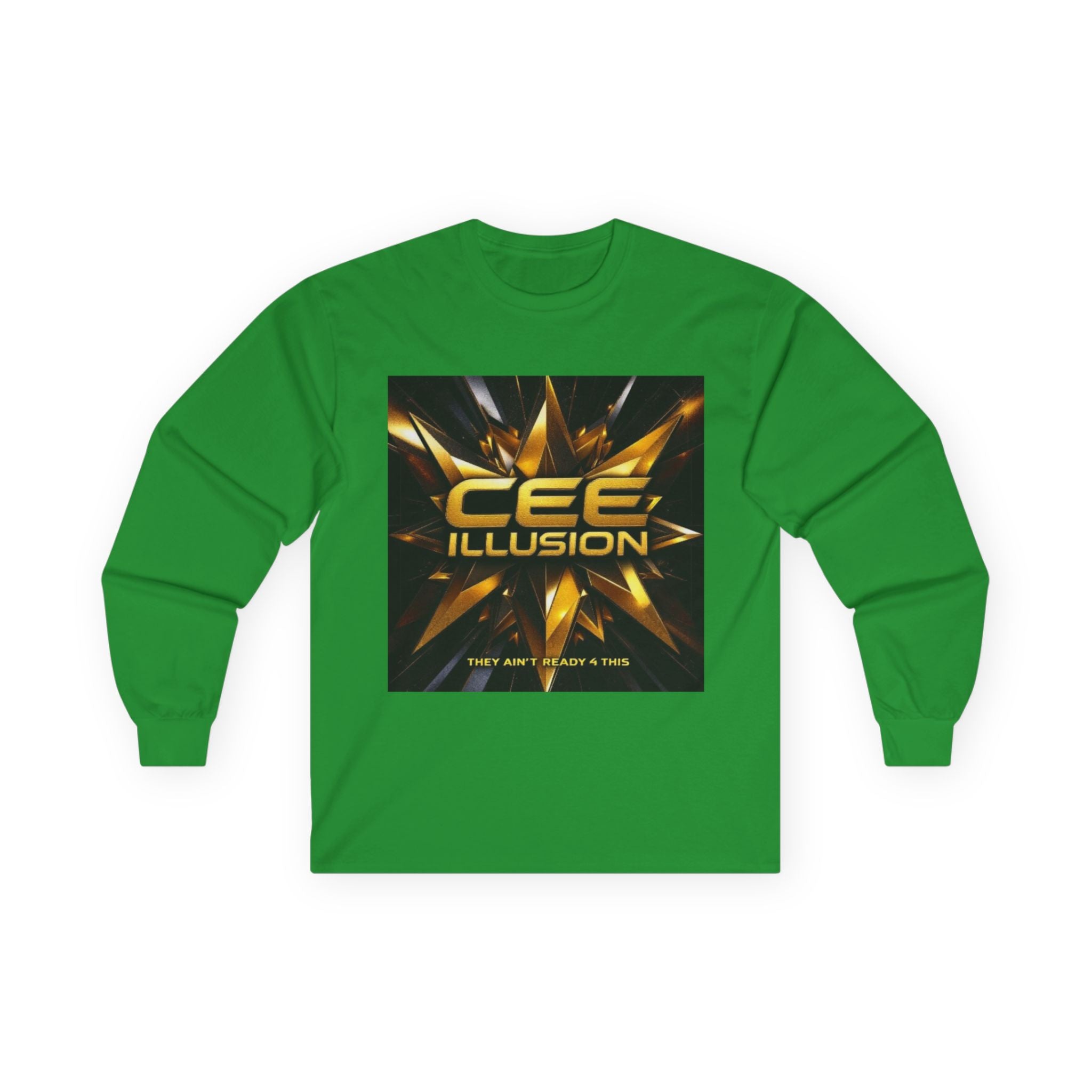 Illusion Logo Long Sleeve Tee — 'CEE ILLUSION' Graphic Shirt