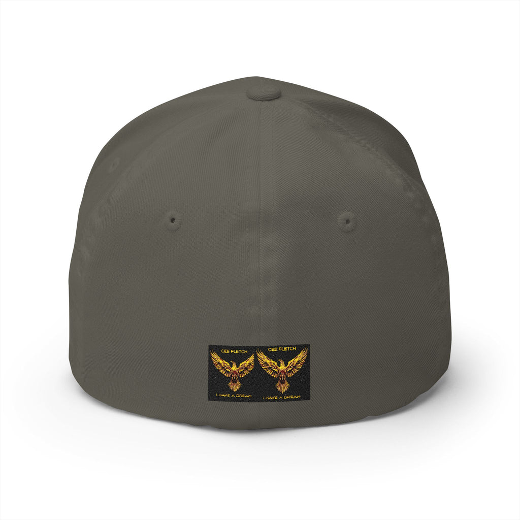 Embroidered Golden Eagle Patch Cap – Retro Military Crest Hat