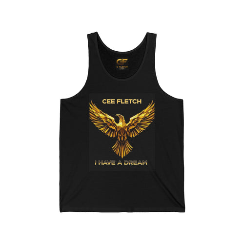 Cee Fletch 'I Have a Dream' Gold Eagle Tank Top