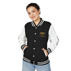 C Fletch Music Letterman Jacket — Red/White Varsity Jacket with Logo