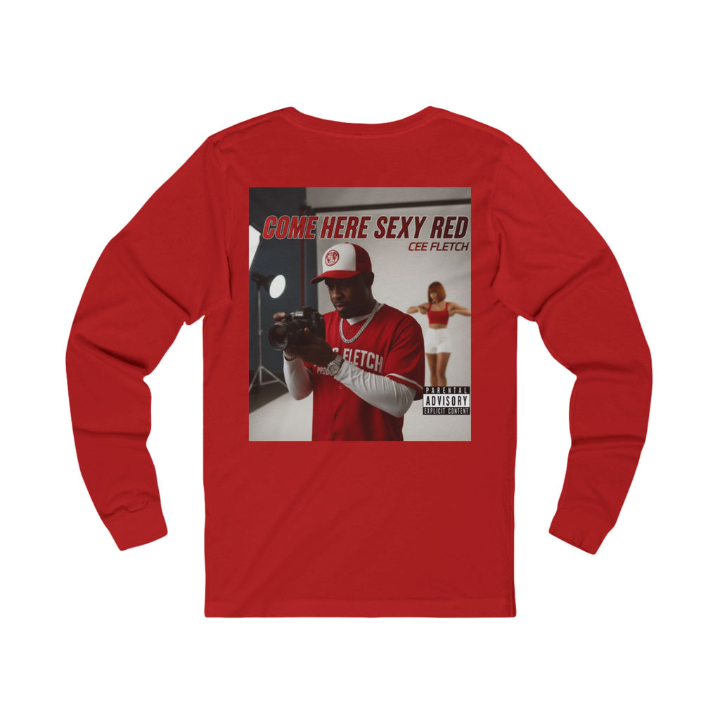 Here Sexy Red Album Cover Long Sleeve Tee