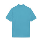 Logo Chest Polo Shirt — Gold Emblem Athletic Golf Polo