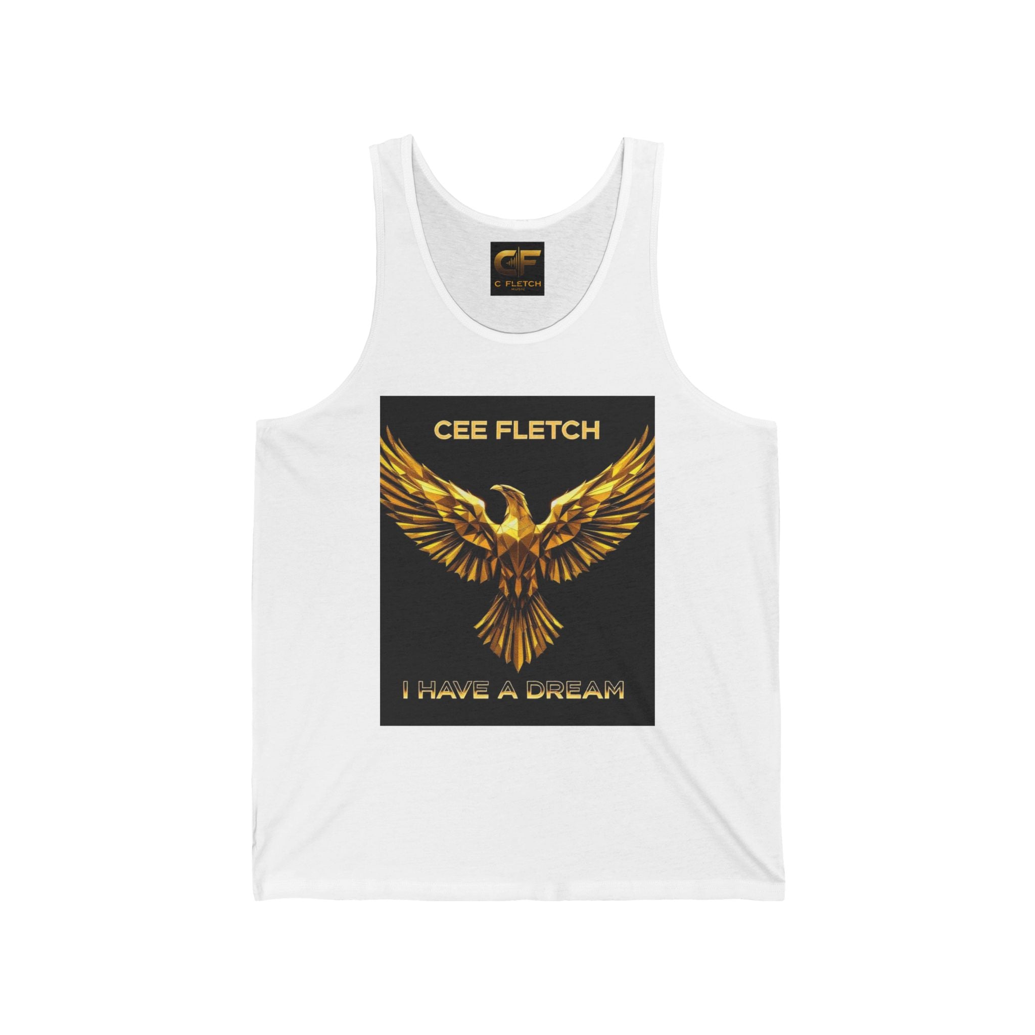 Cee Fletch 'I Have a Dream' Gold Eagle Tank Top