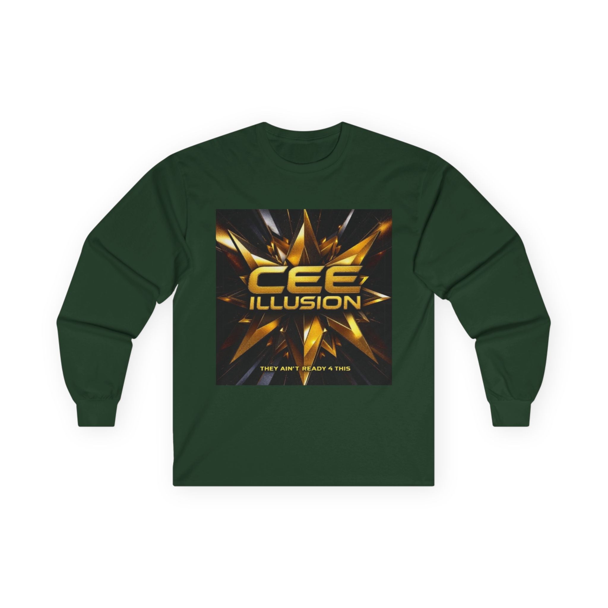 Illusion Logo Long Sleeve Tee — 'CEE ILLUSION' Graphic Shirt
