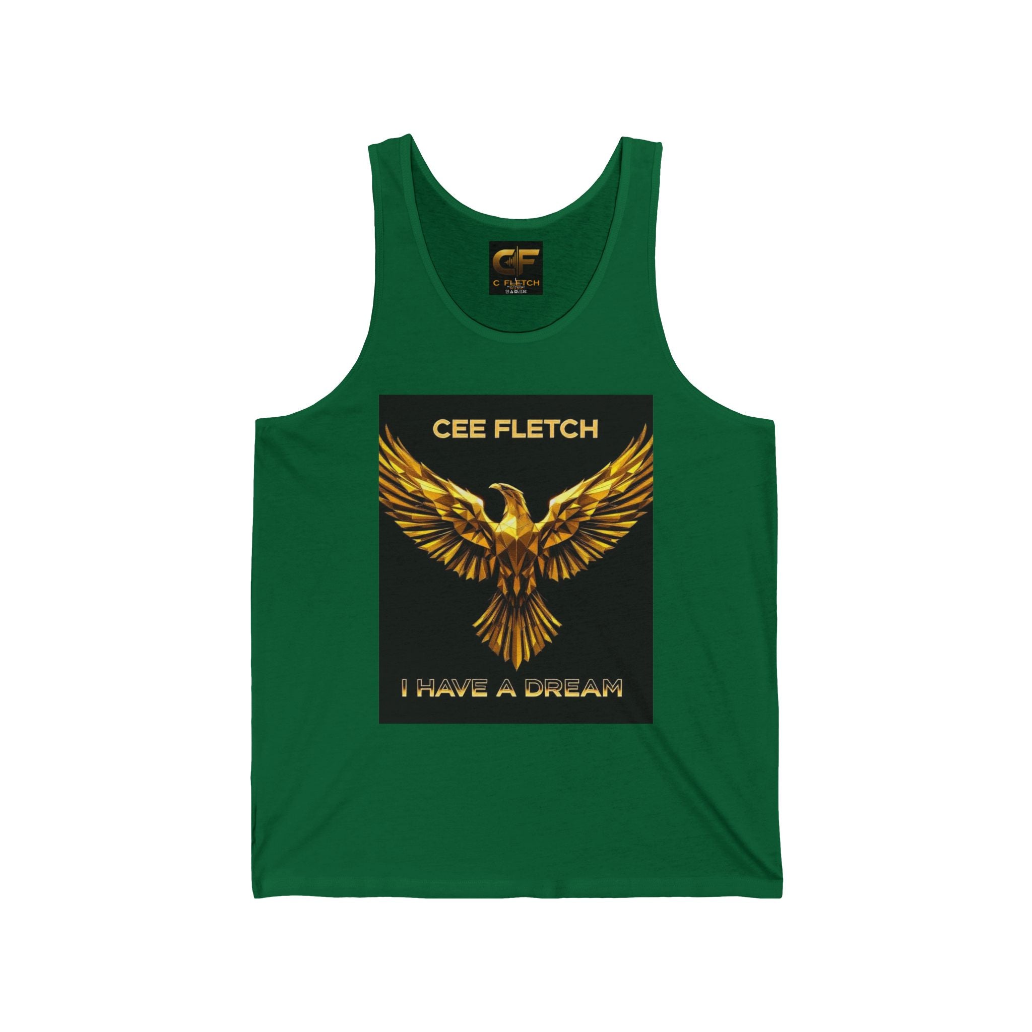 Cee Fletch 'I Have a Dream' Gold Eagle Tank Top