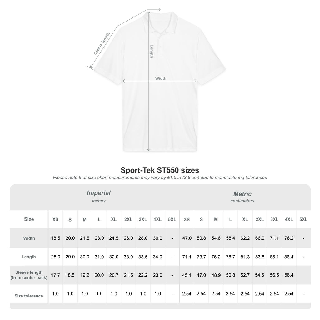 Logo Chest Polo Shirt — Gold Emblem Athletic Golf Polo
