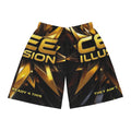 Basketball Shorts — Gold CE Illusion All-Over Print