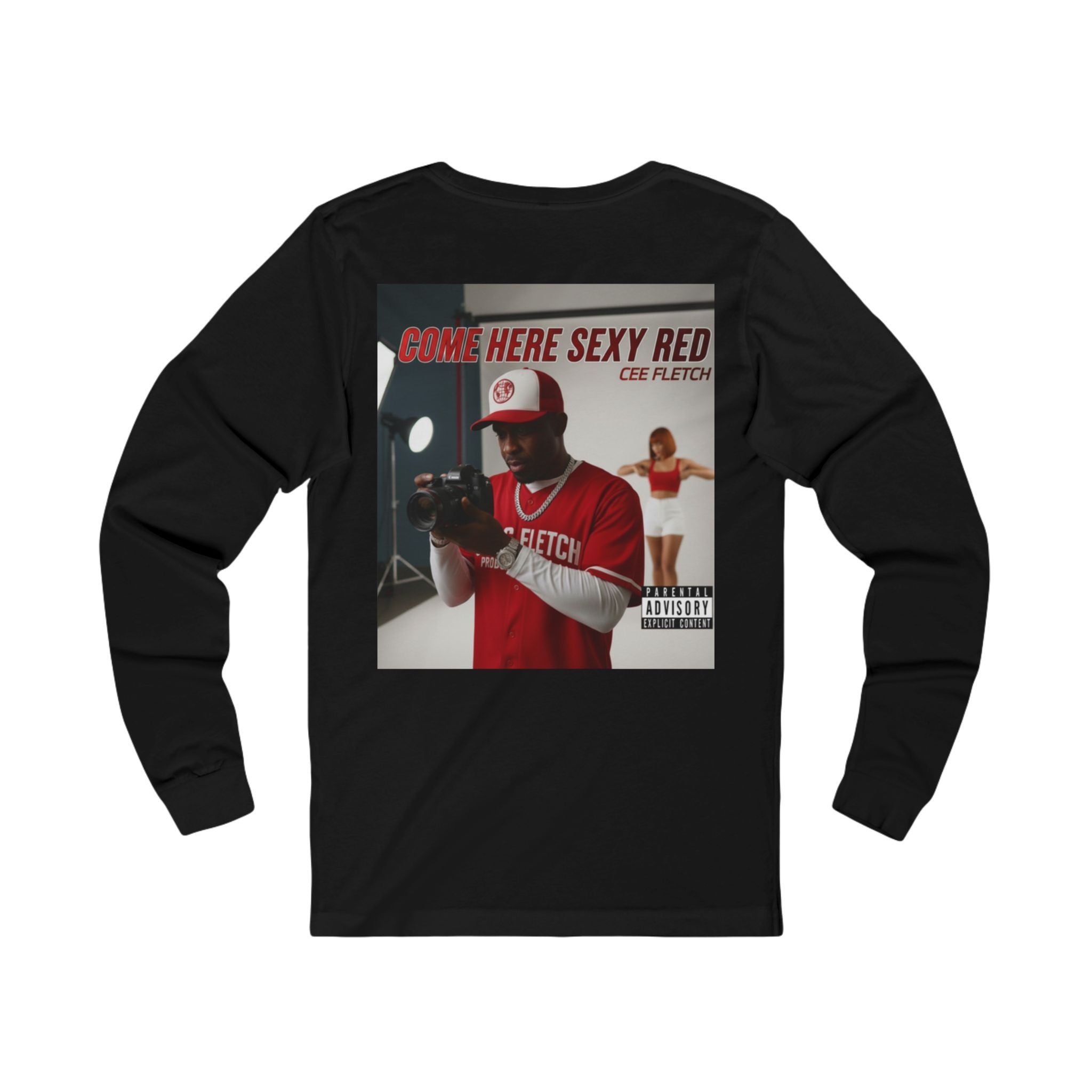 Here Sexy Red Album Cover Long Sleeve Tee
