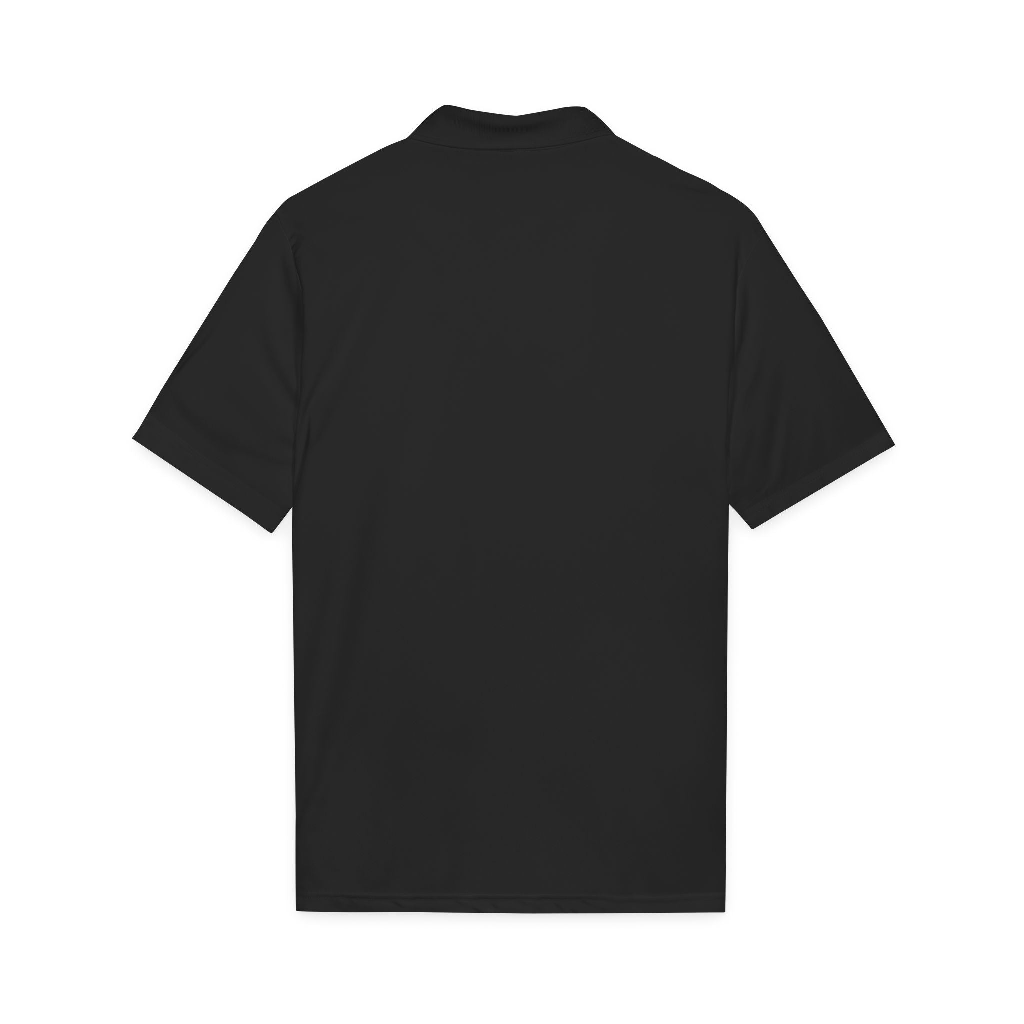 Logo Chest Polo Shirt — Gold Emblem Athletic Golf Polo