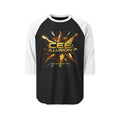 Illusion Logo Raglan Shirt — CEE Illusion Graphic Baseball Tee