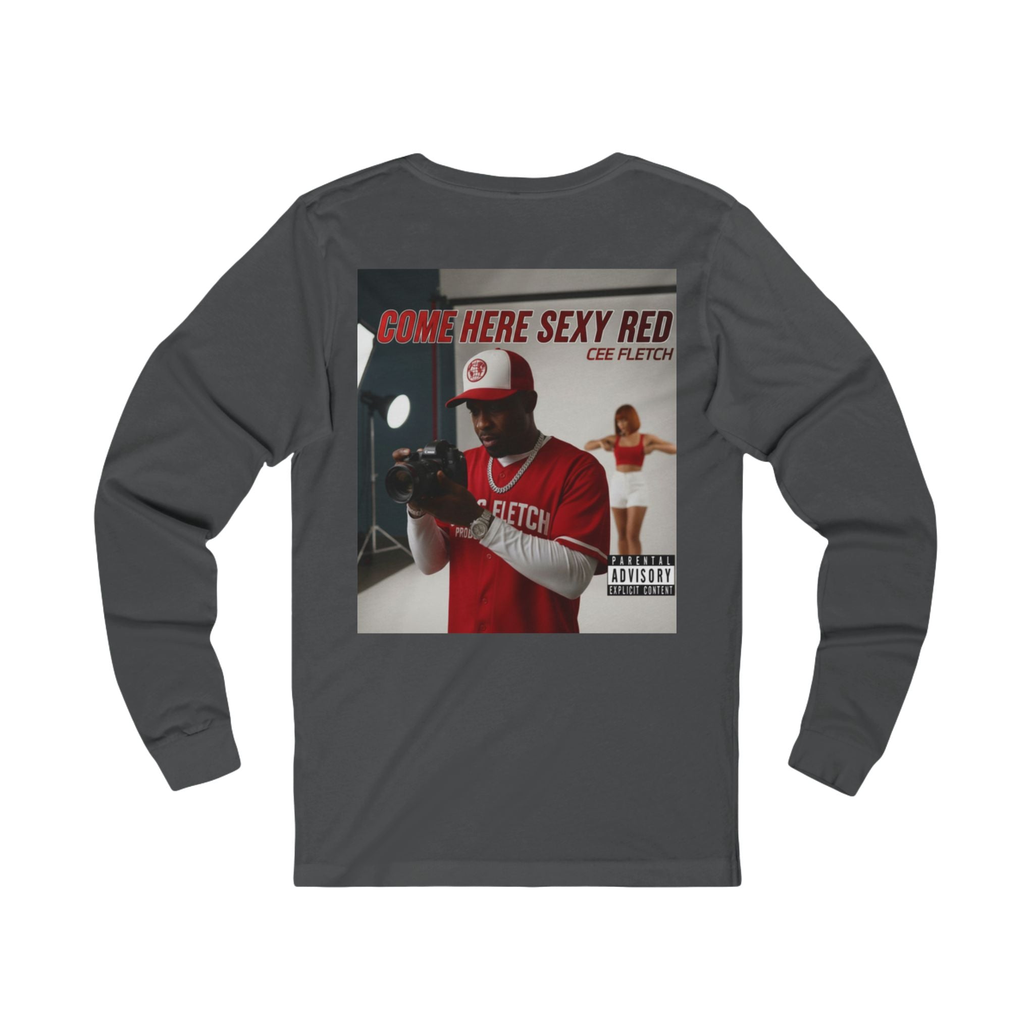 Here Sexy Red Album Cover Long Sleeve Tee