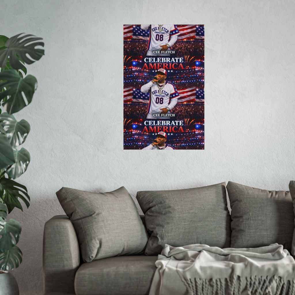 Celebrate America Fine Art Poster — Patriotic Concert Wall Art (Cee Fletch)