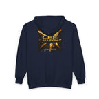 Illusion Logo Zip Hoodie — 'CEE Illusion' Gold Burst Full-Zip Sweatshirt