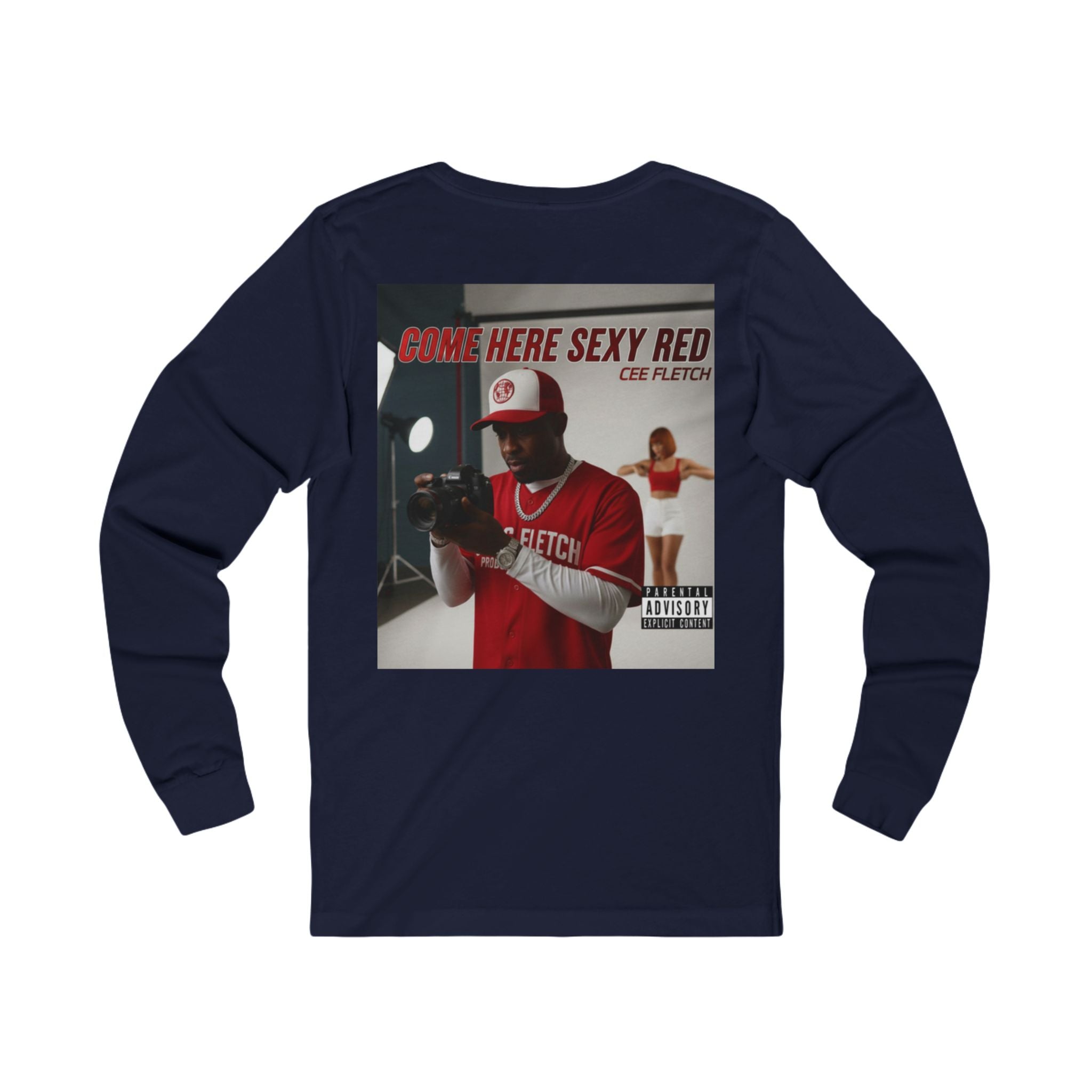 Here Sexy Red Album Cover Long Sleeve Tee