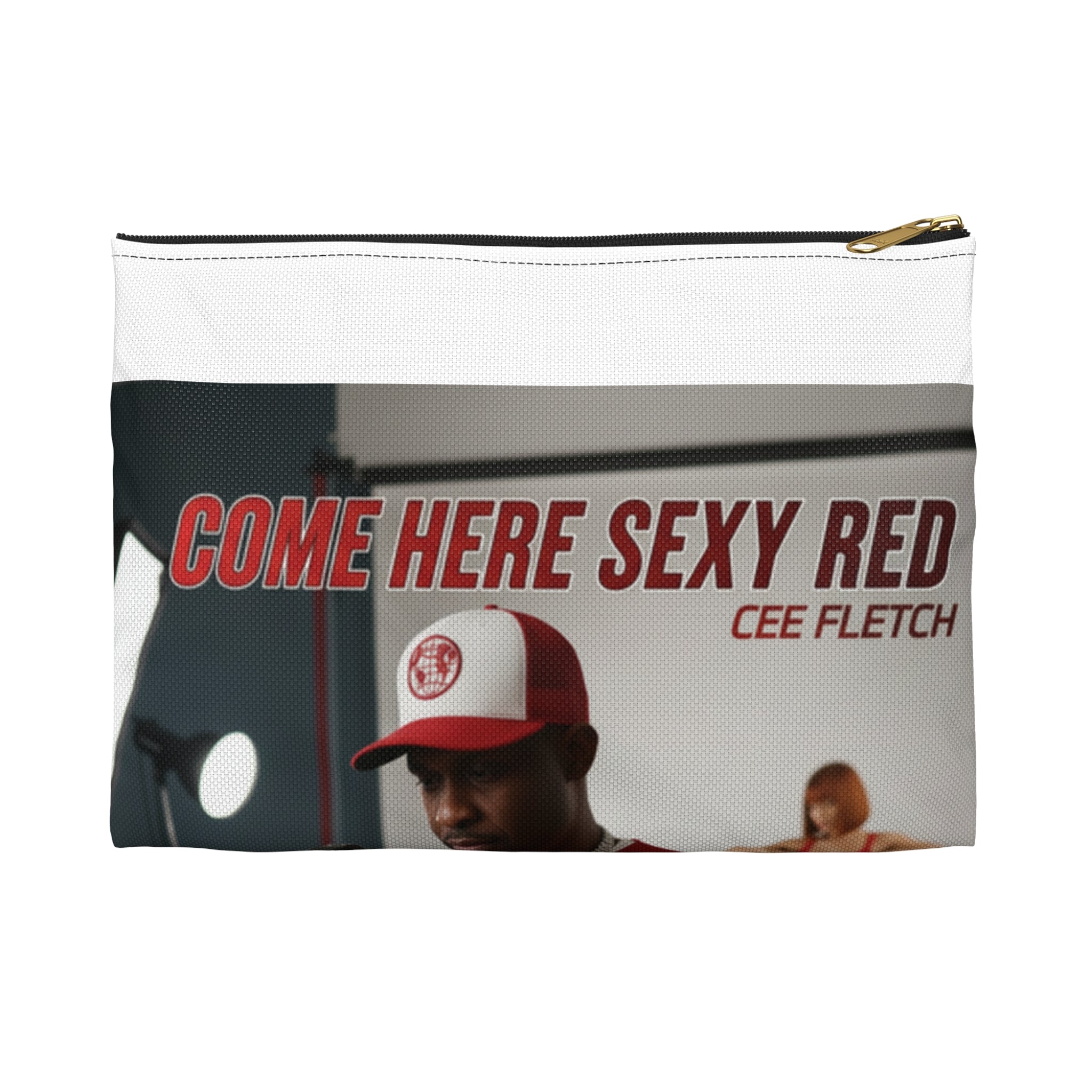 Accessory Pouch — “Come Here Sexy Red” Music Cover Zip Bag