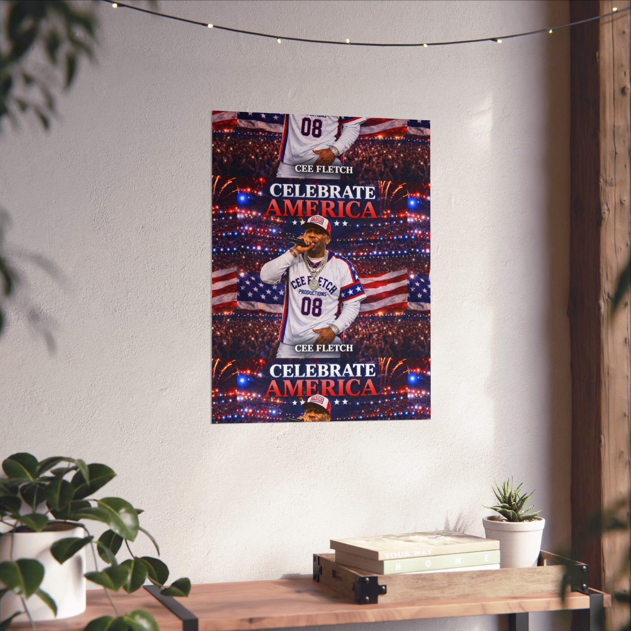 Celebrate America Fine Art Poster — Patriotic Concert Wall Art (Cee Fletch)