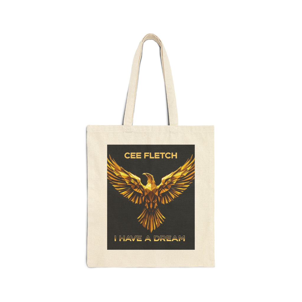 Phoenix Graphic Tote Bag — "Cee Fletch" I Have a Dream Canvas Tote