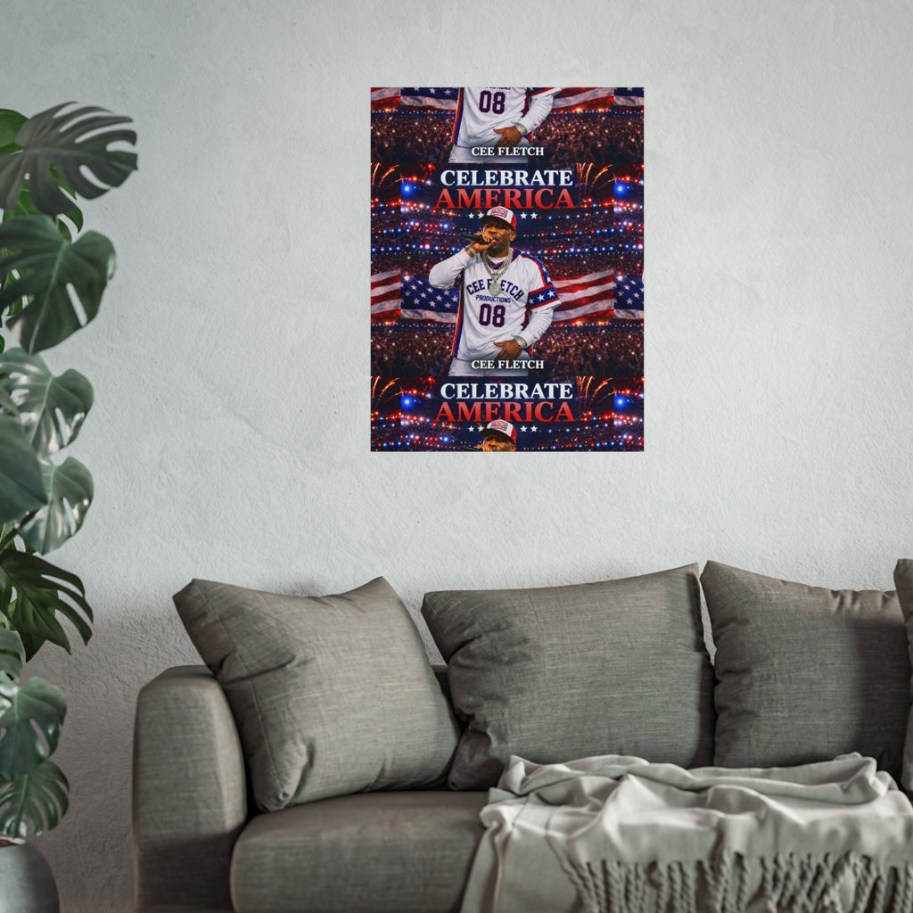 Celebrate America Fine Art Poster — Patriotic Concert Wall Art (Cee Fletch)
