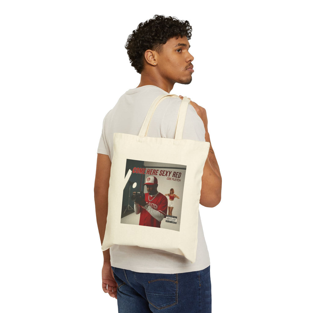 Tote Bag — 'Here Sexy Red' Album Art Cotton Canvas Tote