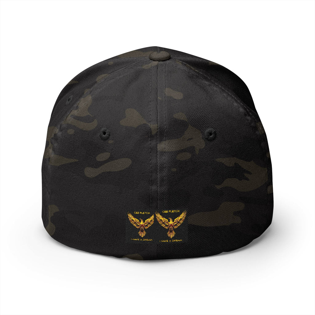 Embroidered Golden Eagle Patch Cap – Retro Military Crest Hat