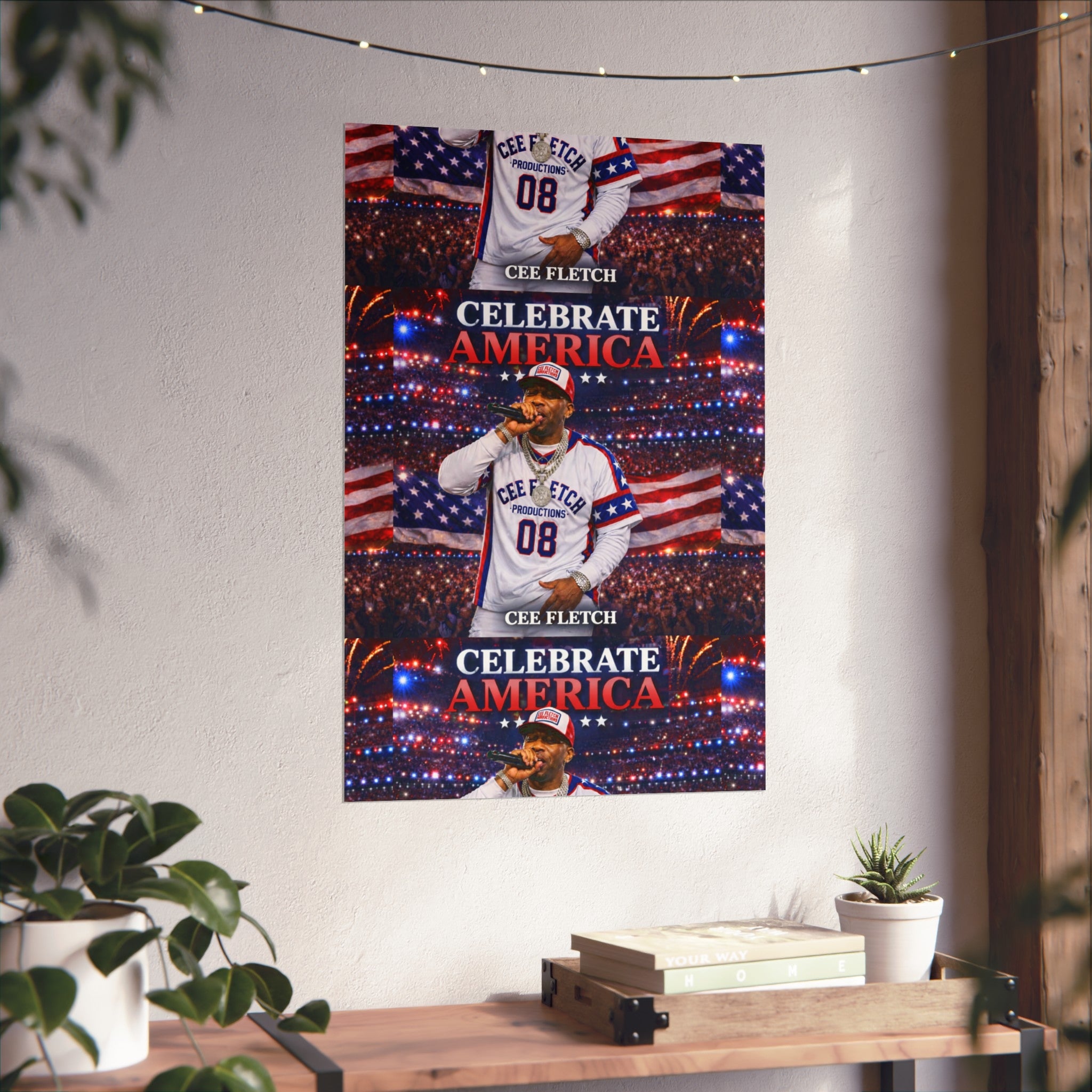 Celebrate America Fine Art Poster — Patriotic Concert Wall Art (Cee Fletch)