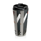 Stainless Steel Travel Mug — 'We Here Sexy' Music Artist Photo Travel Mug