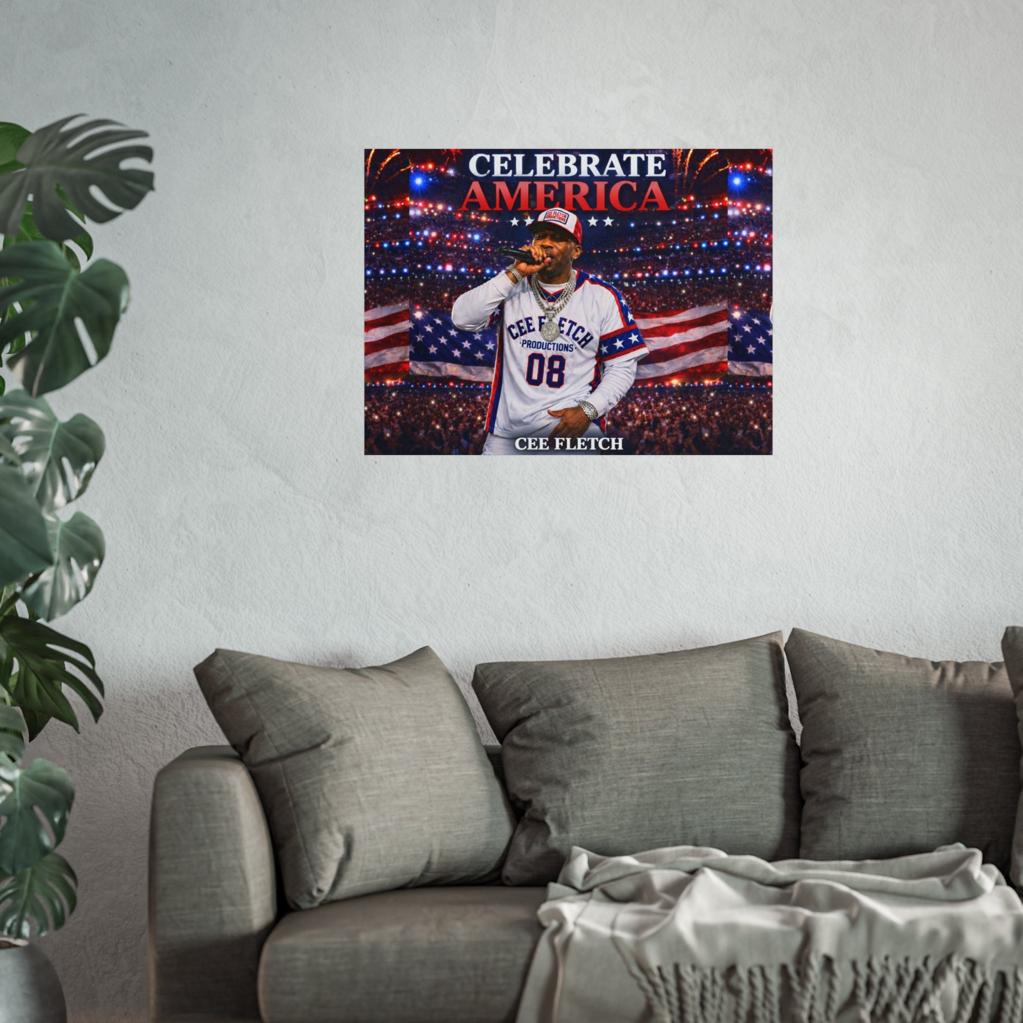 Celebrate America Fine Art Poster — Patriotic Concert Wall Art (Cee Fletch)