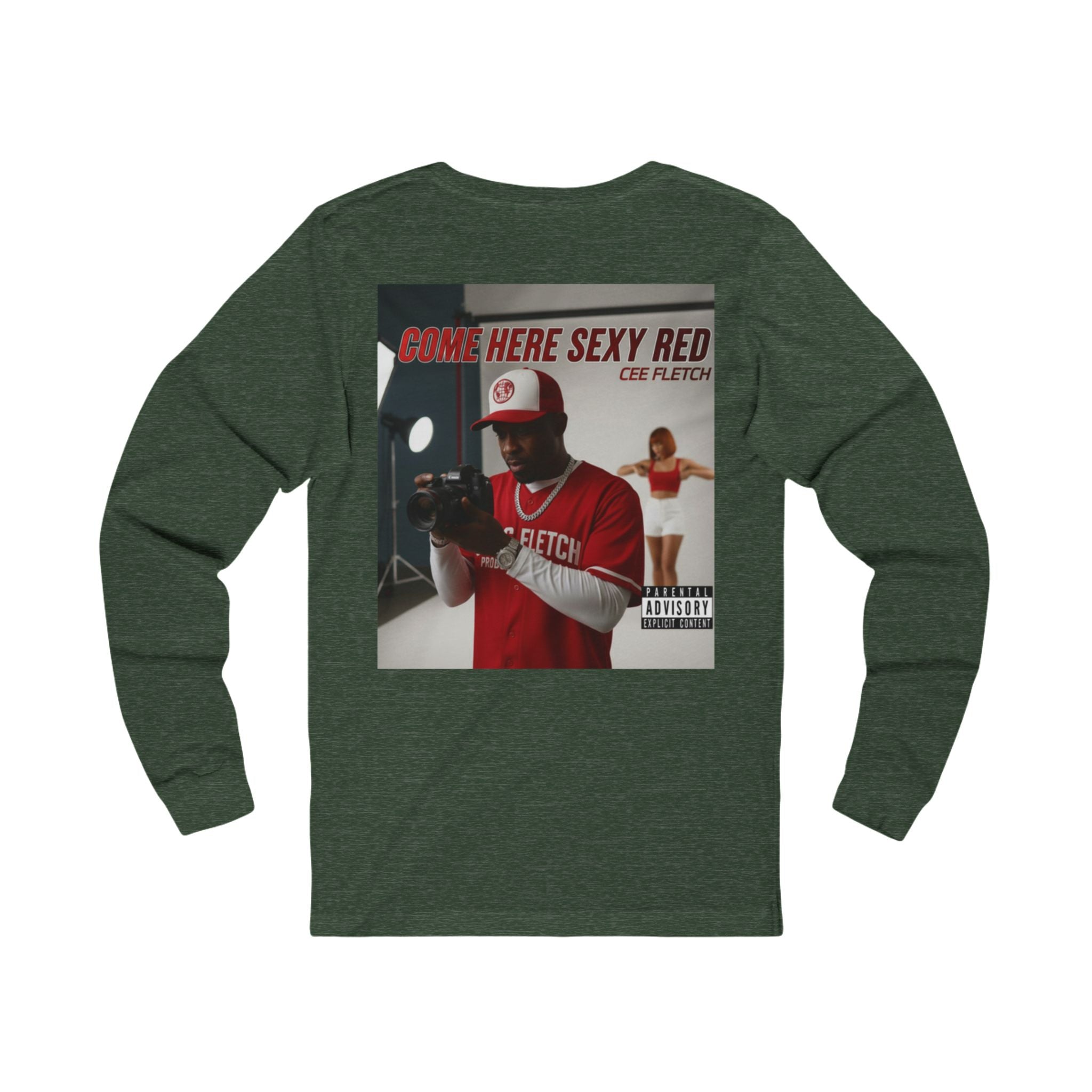 Here Sexy Red Album Cover Long Sleeve Tee
