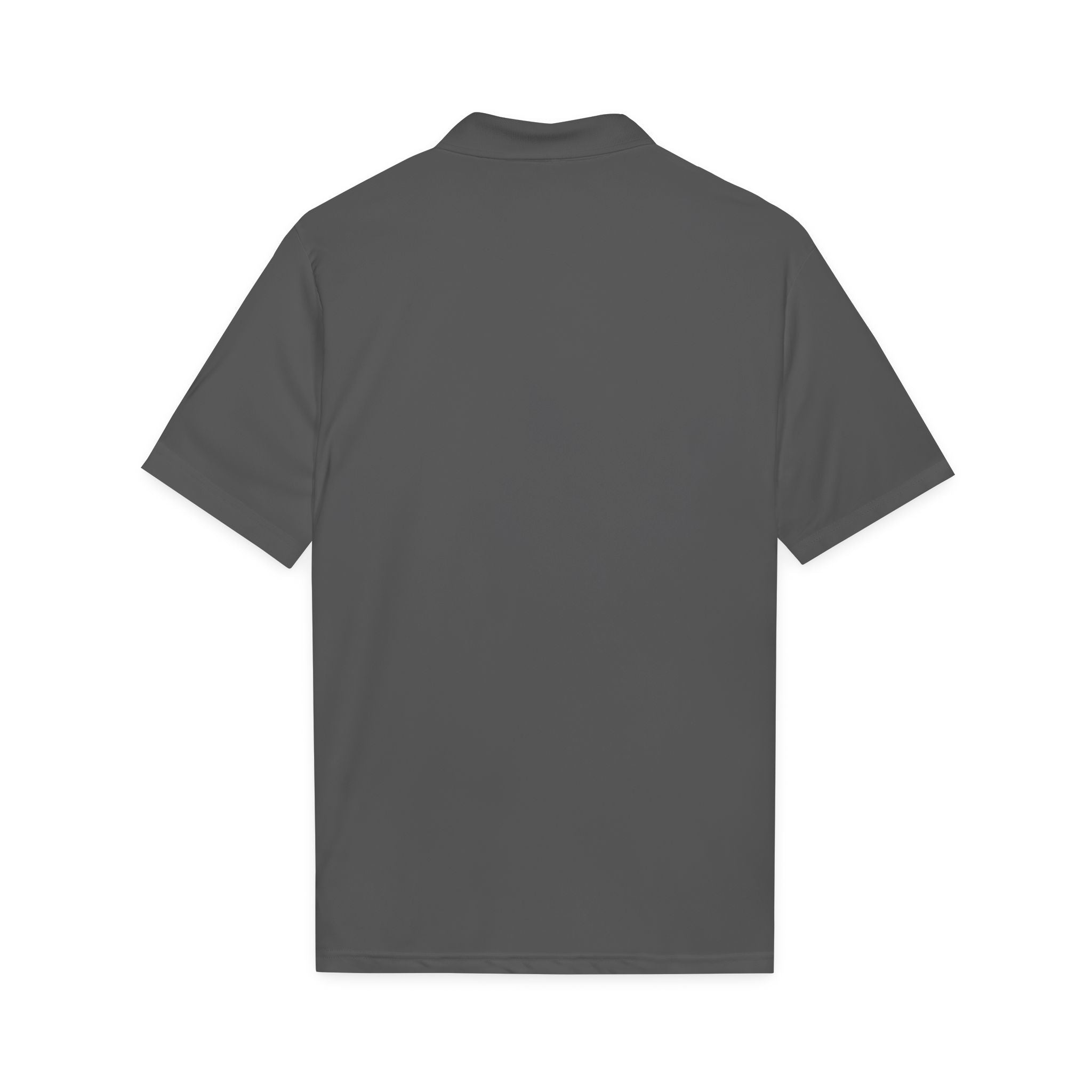 Logo Chest Polo Shirt — Gold Emblem Athletic Golf Polo