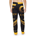 Men's Pajama Pants — Black & Gold C Fletch Music Lounge Pants