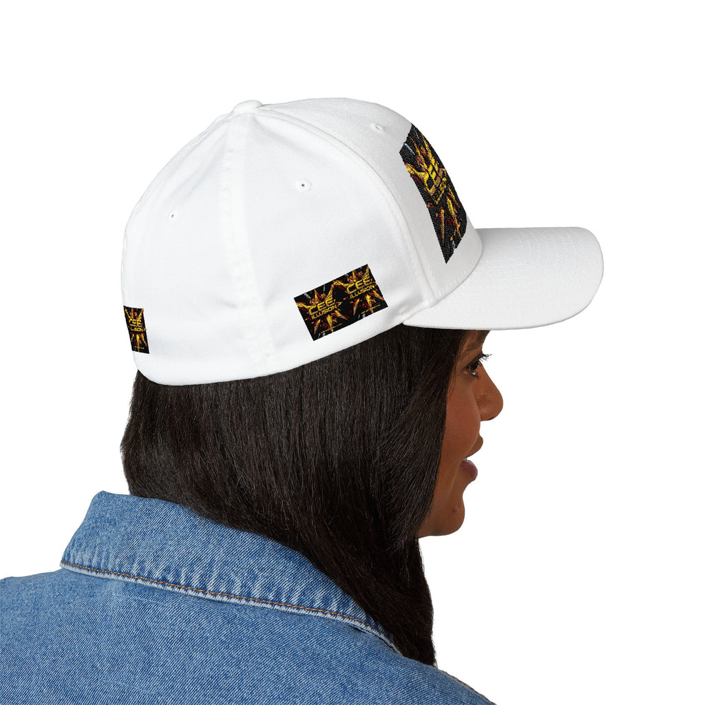 Embroidered Starburst Logo Cap — 'Cee Illusion' Structured Hat