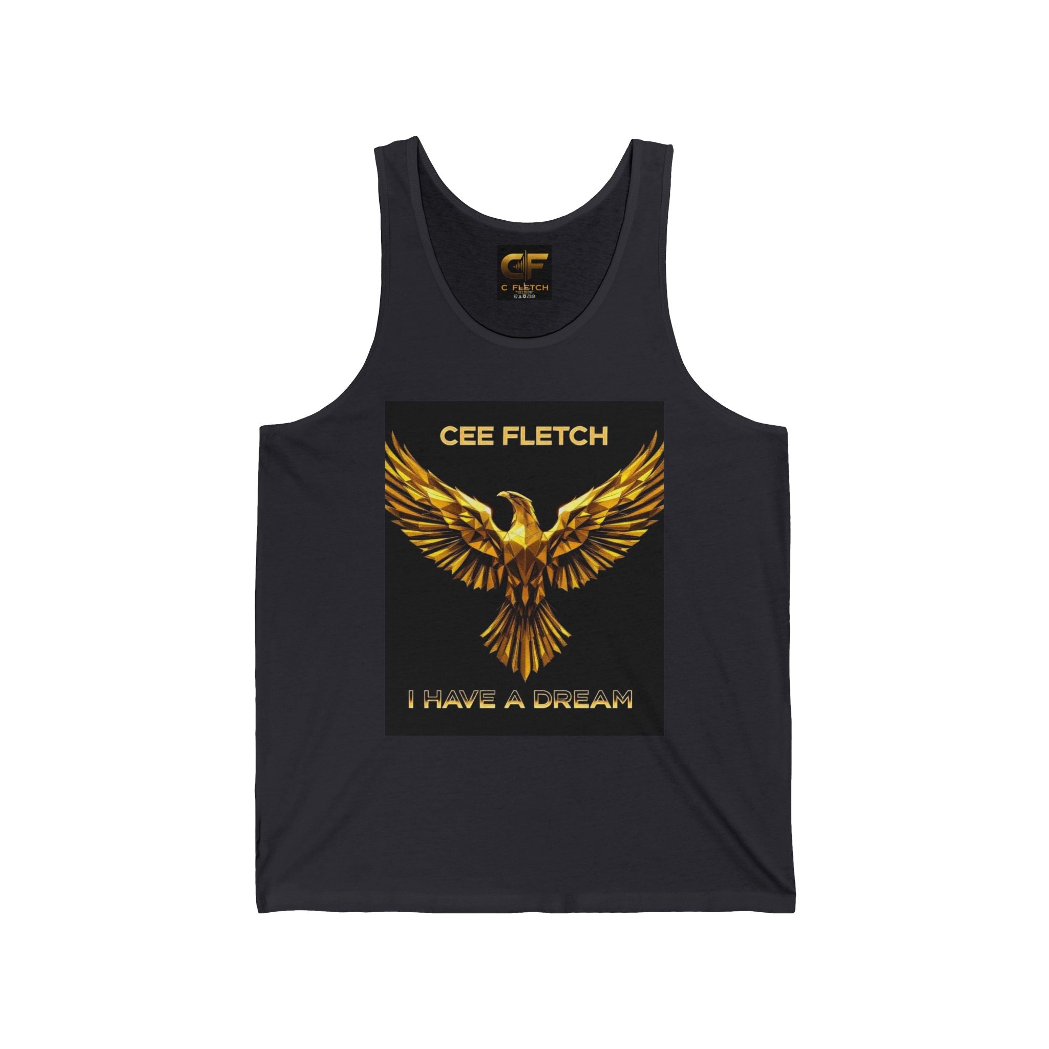 Cee Fletch 'I Have a Dream' Gold Eagle Tank Top