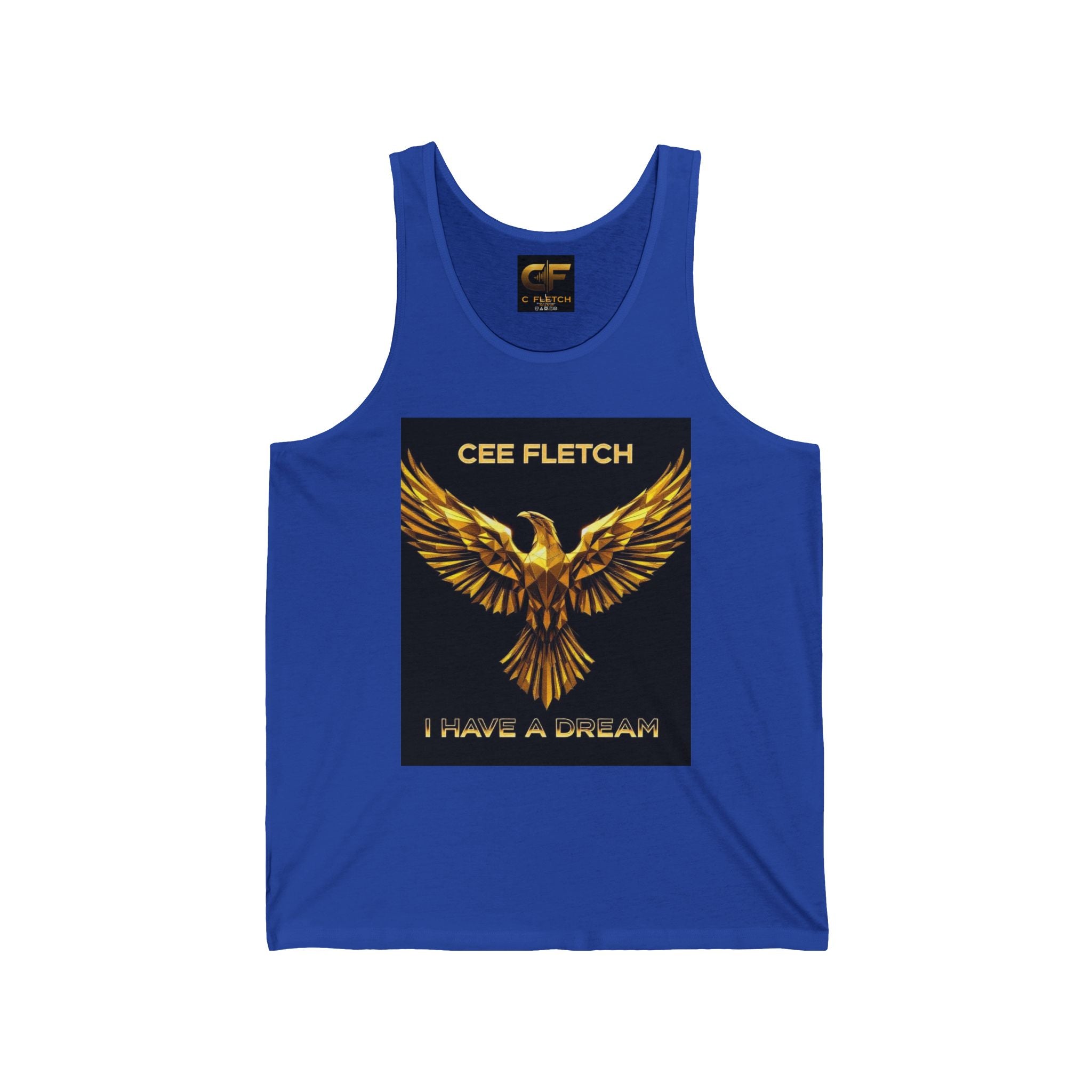 Cee Fletch 'I Have a Dream' Gold Eagle Tank Top