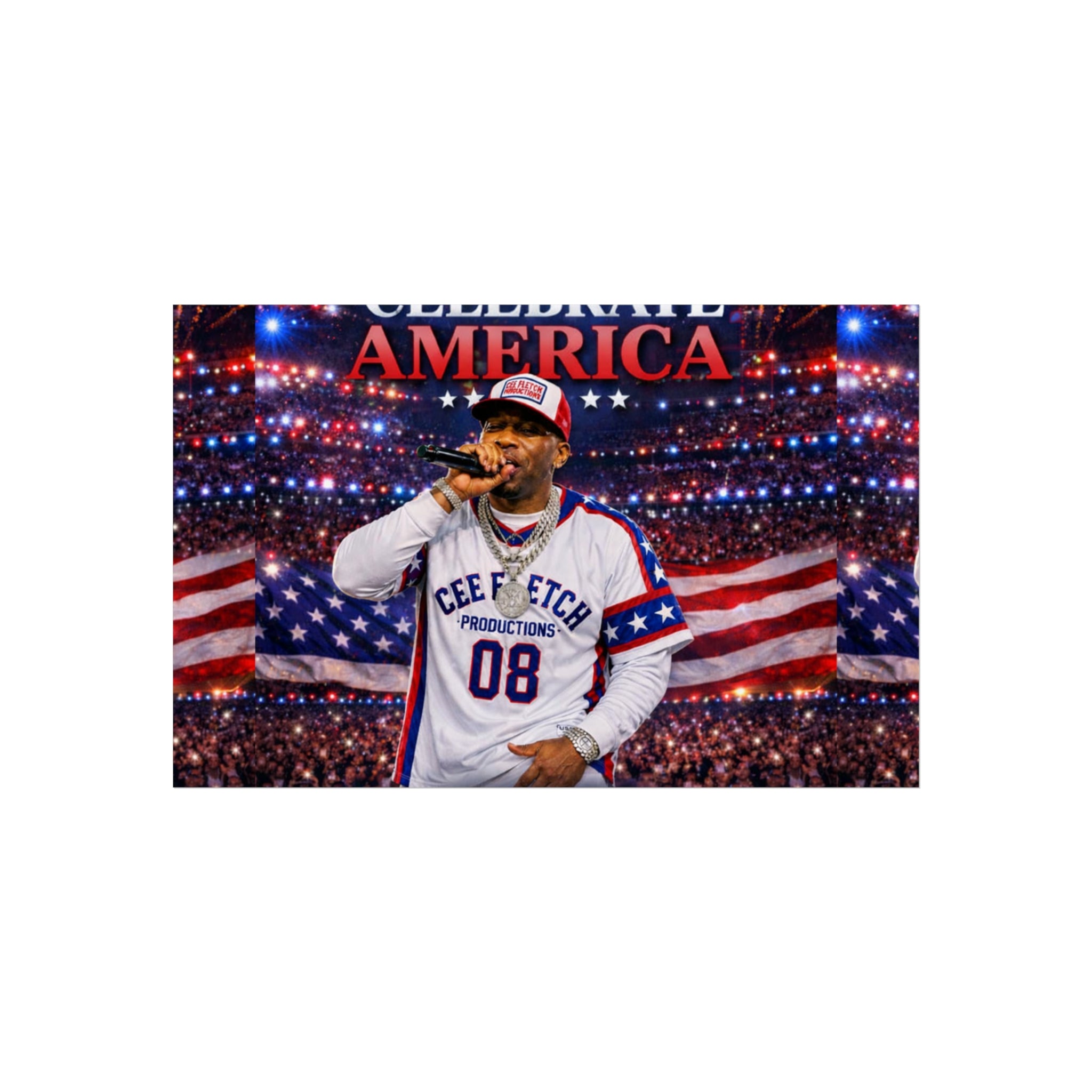 Celebrate America Fine Art Poster — Patriotic Concert Wall Art (Cee Fletch)