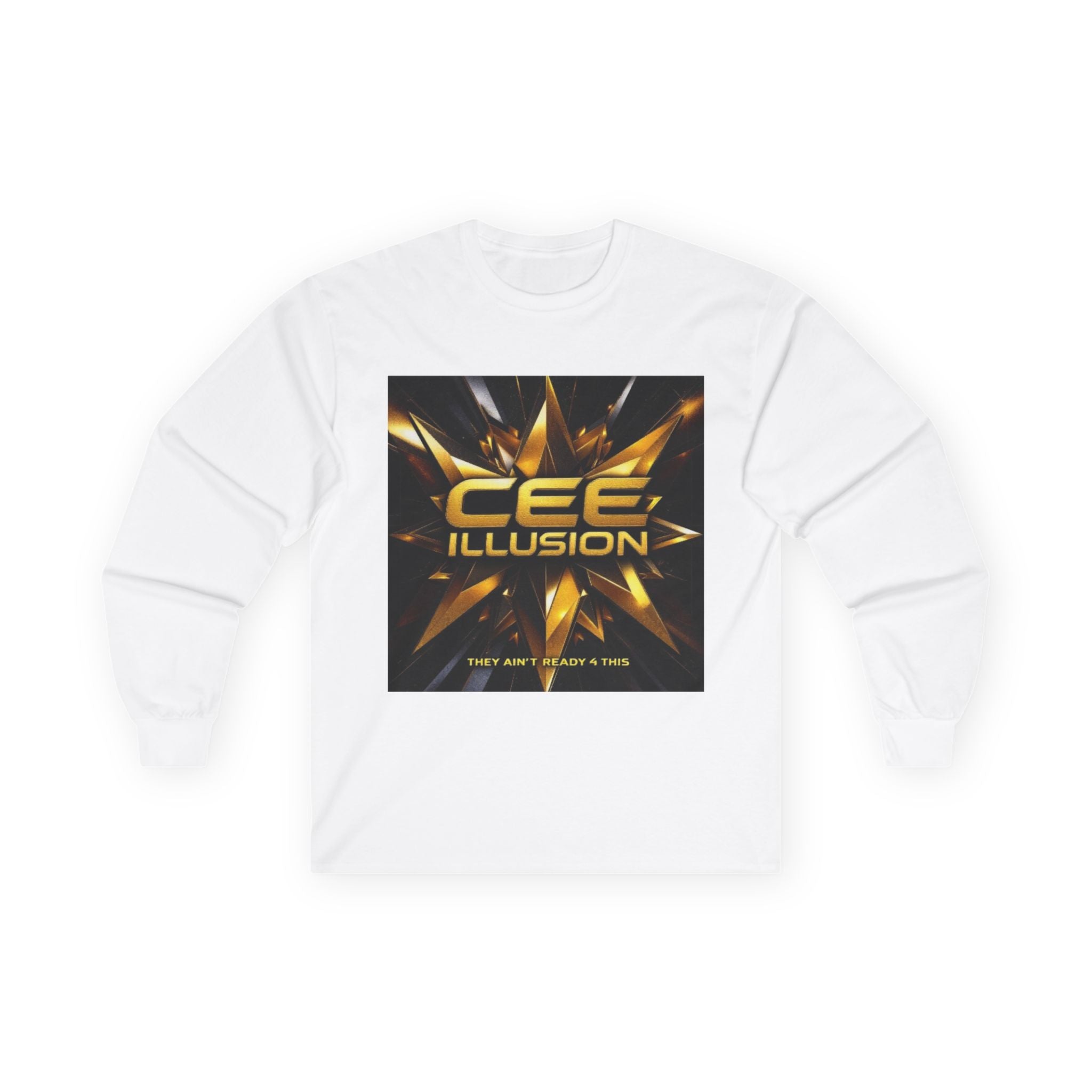Illusion Logo Long Sleeve Tee — 'CEE ILLUSION' Graphic Shirt