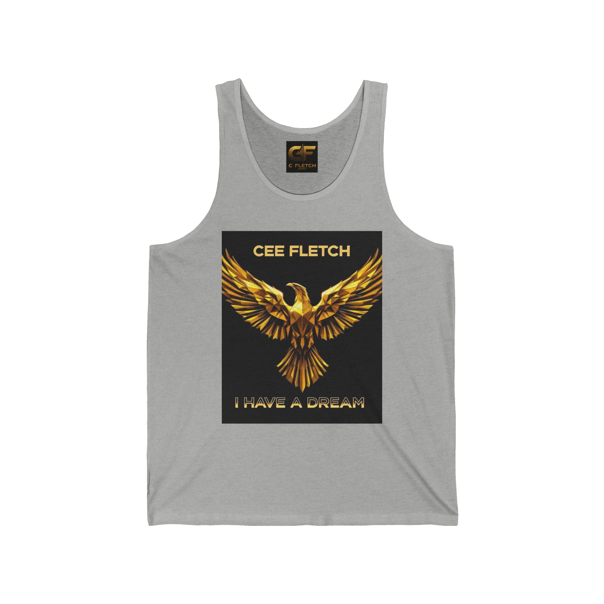 Cee Fletch 'I Have a Dream' Gold Eagle Tank Top