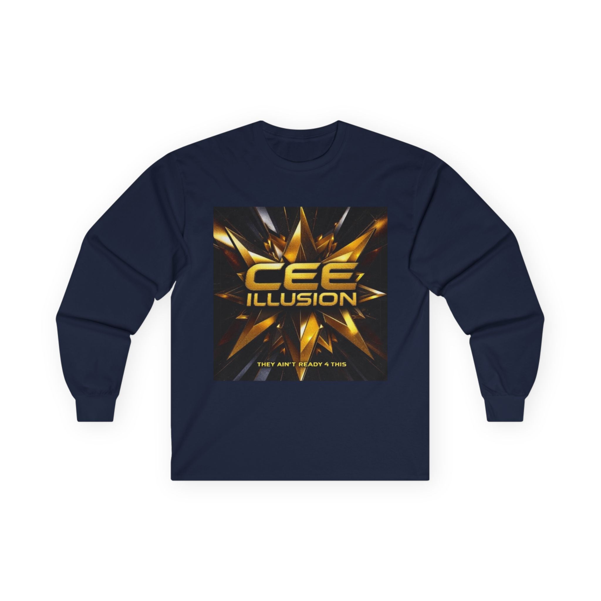 Illusion Logo Long Sleeve Tee — 'CEE ILLUSION' Graphic Shirt