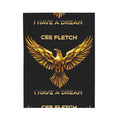 Velveteen Blanket — Gold Phoenix "I Have a Dream" Personalized Throw