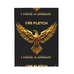Velveteen Blanket — Gold Phoenix "I Have a Dream" Personalized Throw