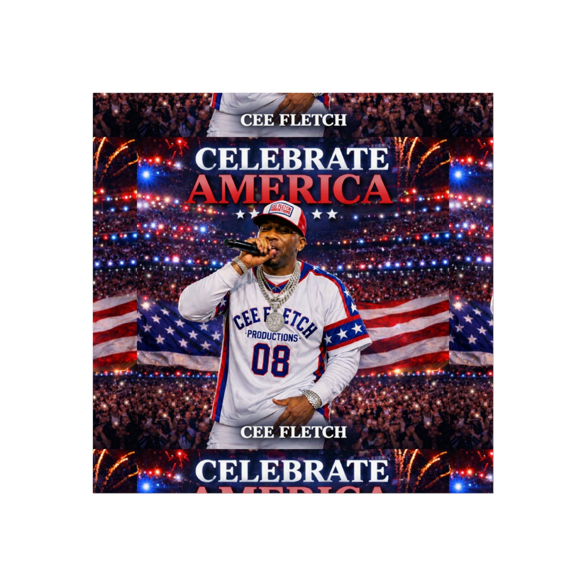 Celebrate America Fine Art Poster — Patriotic Concert Wall Art (Cee Fletch)