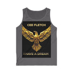 Tank Top — 'Cee Fletch I Have a Dream' Gold Eagle Graphic